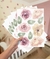 Kit floral vintage: Nome + adesivo de parede + régua de crescimento - comprar online