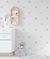 papel de parede coração quarto bebe menina