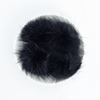 Pompom Pelinho Médio Metade Preto (4.5cm) 