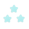 Aplique Estrela Pequena Plana Fosca Arredondada Azul Claro