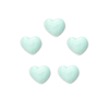 Aplique Mini Coração Liso Arredondado Azul - 10 unidades