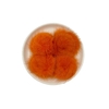 Aplique Pompom Pelinho Médio Metade Laranja (4.5cm)