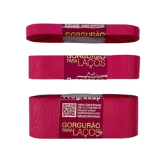 Fita Gorgurão Lisa Progresso Cor 303 (Rosa Escuro) 