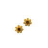 Aplique Flor Pequena Botão Amarelo Acrílico - 2 unidades