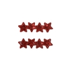 Aplique Para Bico De Pato Estrelas Vermelhas Recheio Acrílico (6cm) - 2 unidades
