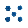 Aplique Flor Tecido Azul Turquesa (2.5cm) - 5 unidades