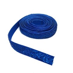 Fita Glitter Lurex Azul Royal