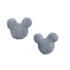 Aplique Mickey Pelinhos Pequeno Cinza (3.5cm) 