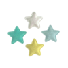 Aplique Estrela Glitter Fino Cores Mistas