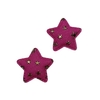 Aplique Estrela Jeans Pink com Estrelas Douradas