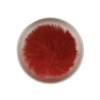 Pompom Pelinho Liso Vermelho (5cm)