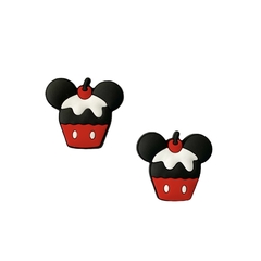 Aplique CupCake Mickey Cereja Emborrachado