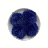 Aplique Pompom Médio Metade Azul Royal (4.5cm)