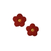 Aplique Florzinha Tricot Vermelha