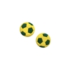 Aplique Bola de Futebol Verde e Amarela