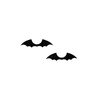 Aplique Asa de Morcego Preto