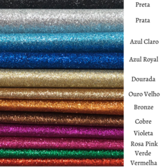 Lonita Glitter Fino Azul Claro (24X39Cm) - 1 Unidade - comprar online