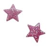 Aplique Estrela Rosa Brilho com Estrelinhas