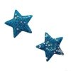 Aplique Estrela Azul Brilho com Estrelinhas