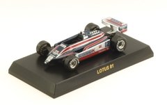 Miniatura Lotus 81 F1 #12 1980 - E. De Angelis - 1/64 Kyosho
