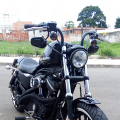 Guidão Frisco Preto Sportster Harley Davidson - Guerra Custom Design