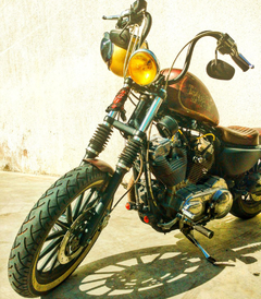 Suporte Relocador de Farol UP - Harley Davidson Sportster 883 - loja online