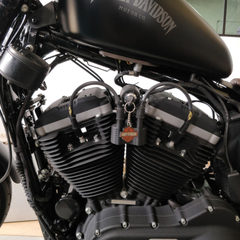 Imagem do Kit Relocador De Bobina + Cabos De Vela 10 mm - Harley Davidson 883 / Forty Eight