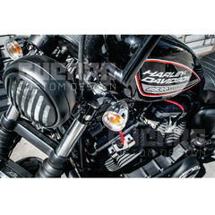 Relocador de Setas Dianteiras - Pisca - Harley Davidson Dyna Sportster 883/1200/iron - Guerra Custom Design