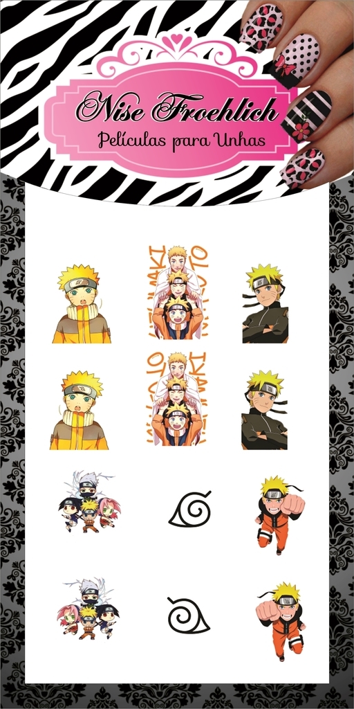 naruto  Unhas Inspiradas