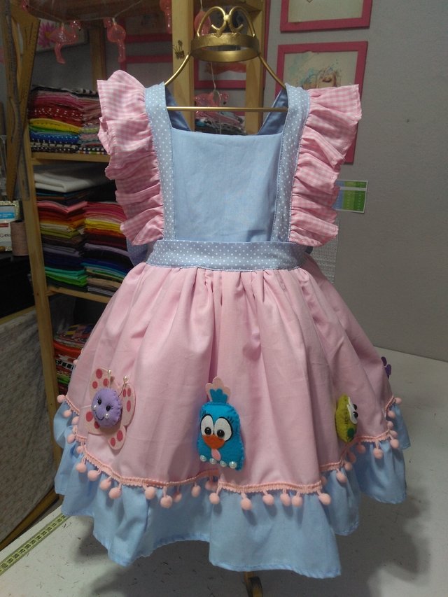 Vestido Festa Galinha Pintadinha - Petite Fleur