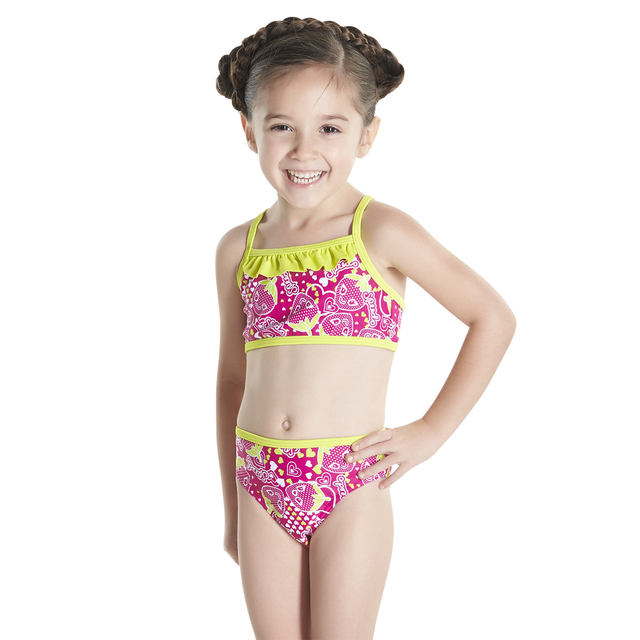 MALLA BIKINI NATACION NI A SPEEDO STARFIZZ ESSENTIAL FUCSIA BLANCO