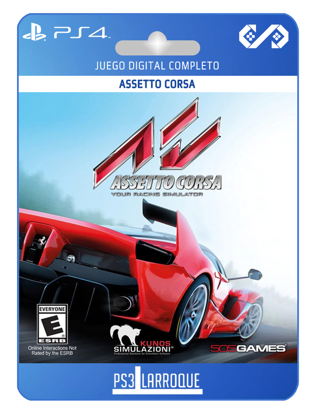 ASSETTO CORSA PS4 DIGITAL - Comprar en Ps3 Larroque