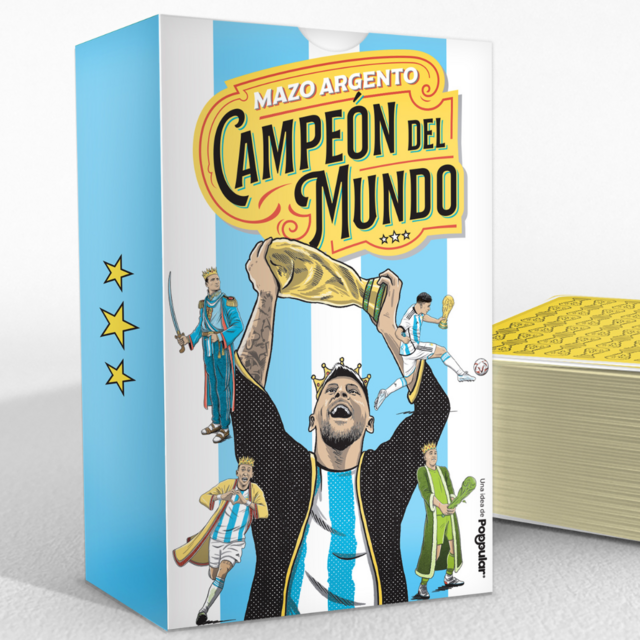 MAZO ARGENTO CAMPEON DEL MUNDO Las cartas de truco coronadas de GLORIA
