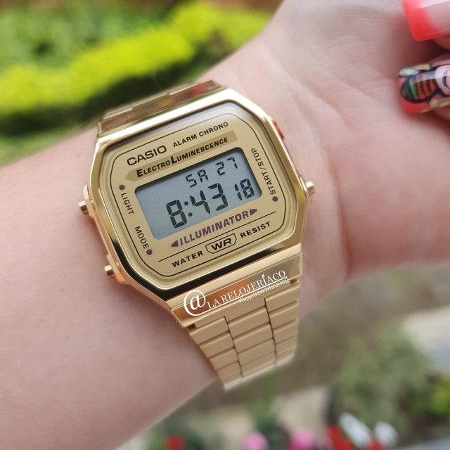 RELOJ CASIO MUJER A 168WG