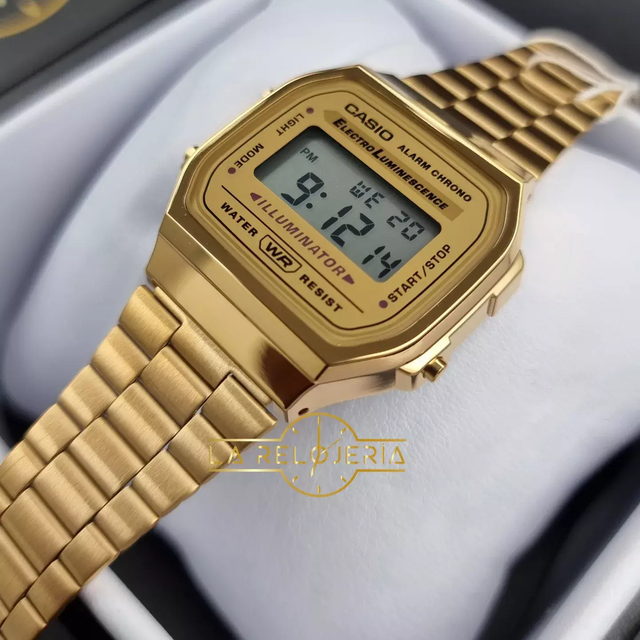 RELOJ CASIO MUJER A 168WG