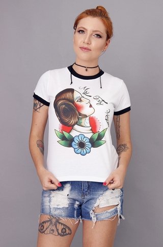 Camiseta Feminina Ringer Princesa