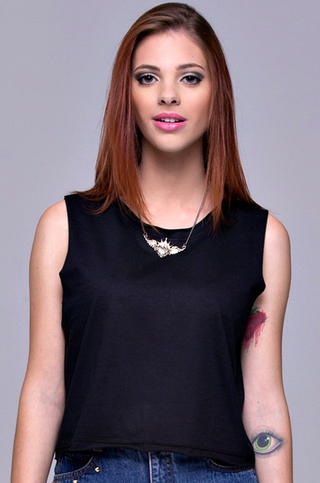 Regata Cropped Preta