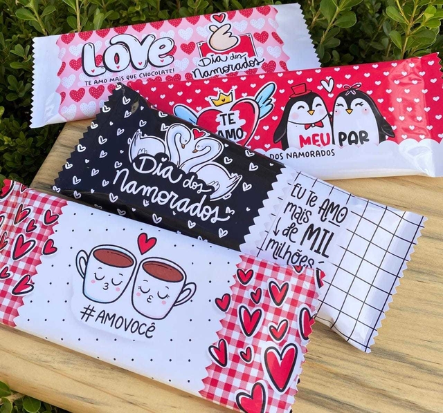 Chocolate BIS personalizado dia dos Namorados + cartão no El