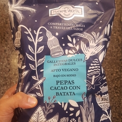 GALLETAS INTEGRALES PEPAS BATATA y CACAO 350 grs MADAME VEGETAL