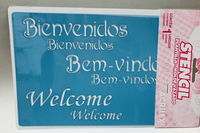 Bienvenidos Stencil