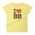 T-Shirt Ride It! I Love Bodyboard Feminina - Branca e Amarela na internet