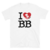 T-Shirt Ride It! I Love Bodyboard - Branca e Cinza Mescla na internet