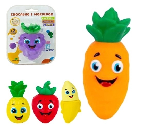 Chocalho e mordedor de frutas