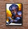 ilustração Basil Gogos Sci Fi Terror Alien Quadro 42x29