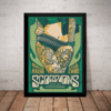 Quadro Poster Rock Arte Retro Scorpions Moldurado 42x29cm