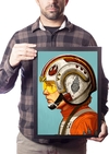 Poster com Moldura A3 Star Wars Luke Skywalker