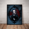 Fantastico Quadro decorativo literatura cult Edgar Allan Poe 42x29cm