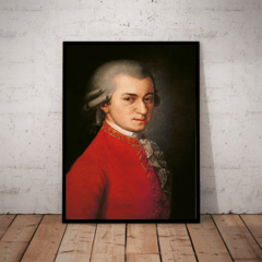 Quadro decorativo Grandes compositores Mozart 42x29cm