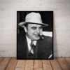 Quadro decorativo Icones da Mafia Al Capone 42x29cm
