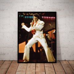 Lindo quadro decorativo fotografico do Rei Elvis Presley 42x29cm